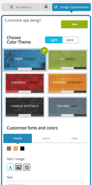 screenshot of Appy Pie
